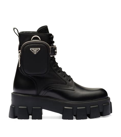 prada black.boots|prada black boots with pouch.